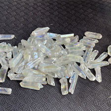 100G colours titanium rainbow aura lemurian quartz crystal 10-11pcs picture