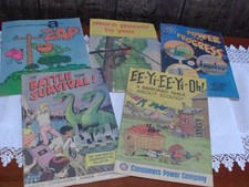 4 Consumers Power Company Comic BOOKS & 1 COLORING BOOK- BATTLE FOR SURVIVAL picture