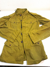 WWI US Army M1917 Cotton Summer Tunic Unissued Philadelphia Depot Chalk Marks picture