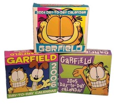 Lot Of 3 Vintage NEW Garfield Calendars 2004-2006         Usable Again 2032-2034 picture