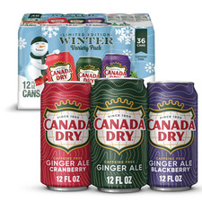 Canada Dry Winter Variety Pack 12 fl oz 36 pk NEW Limited Winter Edition picture