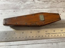 ORIGINAL 1890 DATED MINI WOODEN VICTORIAN MOURNING MINI COFFIN NAMED 21 YRS picture