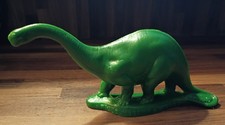 VTG Mold-a-Rama Green Apatosaurus Dinosaur -Chicago Field Museum Souvenir Figure picture