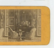 The Prince Imperial's salon at the Château de Compiègne France Stereoview picture