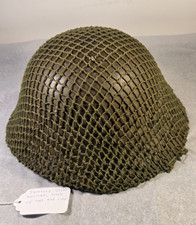 WWII Japanese Helmet Type 90 Civil Defense Kanji Inscribed British Liner & Net picture