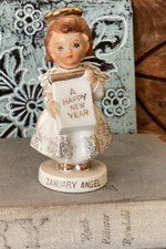 Vintage Basilica January Angel  A Happy Near Year Mid Mod 1960’s Figurine Rare picture