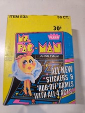 1981 Fleer Ms. Pac Man Display Wax Box - Empty Box picture