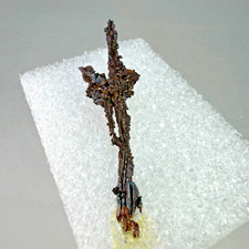 Fine Sharp Spinel-Twin Copper Crystal: Ray mine, Scott Mt. Pinal County, Arizona picture