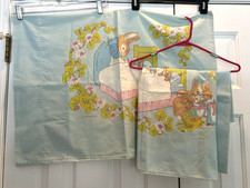 TWO Vintage Peter Rabbit Beatrix Potter PILLOWCASES JCPenney 30x21” Standard picture