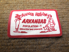 Vintage Booger Hollow Arkansas Advertising Patch picture