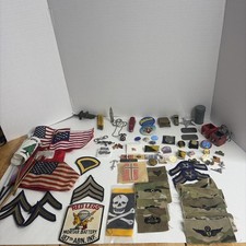 Vintage U.S. Military Patch&  Insignia Estate Lot 187th Airborne Red Legs Rank picture