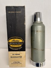 Vtg 50's-60's Aladdin’s Stanley Thermos # A945 2-qt Thermos with Cork Stopper picture