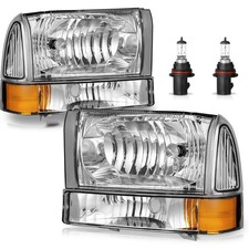 Headlights for 1999-2004 Ford Super Duty F250 F350 F450 F550 OE Replacement picture