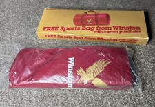 Winston Cigarettes Red And Yellow Eagle Collapsible Duffle Bag Vintage picture