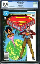 SUPERMAN MAN OF STEEL #1 1986 CANADIAN PRICE VARIANT CGC 9.4 JOHN BYRNE picture
