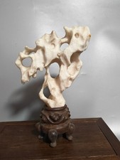 #1188.beautiful chinese Suiseki Bonsai white TaiHu stone--chinese art stone picture