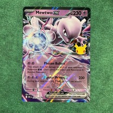 Pokémon TCG - Mewtwo ex 64/128 - 30th Celebration - Double Rare - NM #2 picture
