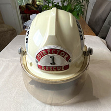 Bullard FireDome H Rescue Director Firefighting Helmet FM2000 White 7 1/4 picture