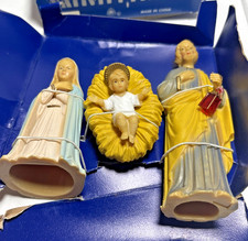 Vintage Joseph Mary & Baby Jesus Plastic Nativity Family Christmas Set picture