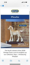 Breyer phoebe With Stablemate Vintage Club picture