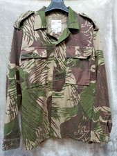 Vintage South African Adder Military Brush Stroke Rhodesian Camo Shirt Jacket L picture