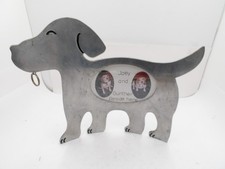 Vintage Connoisseur Silver Metal Dog Shaped Picture Frame picture