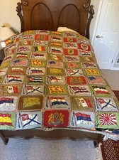vintage handmade quilt Flags approximately 79 x 66’￼ early 1900s Easton PA picture