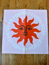 Alexander Girard vintage menu La Fonda del Sol - luncheon NYC MCM picture