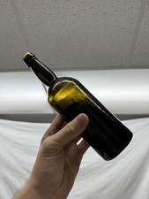 Antique 1800's Black Glass Bottle - Pontil picture