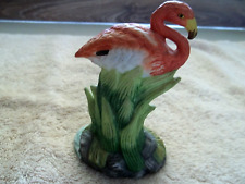 Vintage Signed LA VIE Flamingo Figurine, Painted China, Very Detailed picture
