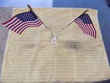 BICYCLE PARADE FLAG HOLDER TWO FLAGS MOUNTS UNDER THE HEAD SET TOP NUT 12.5