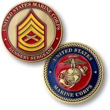 NEW USMC Marine Corps Gunnery Sergeant Challenge Coin. picture