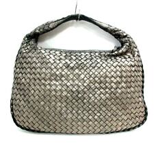 Auth BOTTEGA VENETA Medium Veneta Bag 115653 Metal Leather Handbag picture