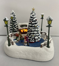 2024 Thomas Kinkade Teleflora  Oh What Fun Christmas Skaters picture