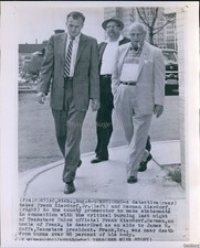 1958 Detective Herman And Frank Kierdorf Jr Burning Union Crime Wirephoto 8x10 picture