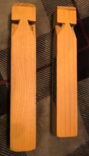 Vintage Wood Train Whistle - Authentic Train Sound Wooden Whistle lot of 2  picture
