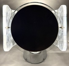 Vintage 1970s Rialto Lighted Vanity Mirror Chrome Lucite Space Age MCM Tested picture