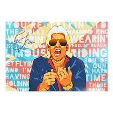 Ric Flair Autographed Wrestling (Cartoon Collage) 12x18 Photo - Beckett picture