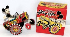 SCARCE ORIGINAL N.MINT BOXED SET:DISNEY 1953 MICKEY MOUSE DIPSY CAR WIND UP TOY picture