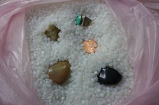 6 lbs  Plastic Pellets $4/lb -LOWEST PRICE- Rock Tumbling Media Lapidary, Bonus picture