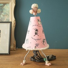 Vtg Pink Poodle Lamp Cherie Dept 56 Retired picture