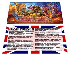 Stern Iron Maiden Premium Pinball Custom Apron Instruction Cards picture
