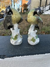 Wonderful Antique Pair Of Porcelain Birds  picture