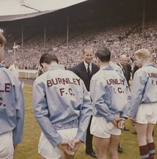 Prince Philip, Duke Of Edinburgh Greets Members Of Burnley F.C 1960s Old Photo picture