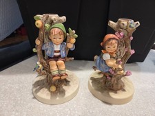Rare Goebel Germany Hummel Boy and Girl  in tree  1988 (Pair) picture