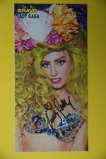 Lady Gaga - rare 2014 Bravo magazine card - German card - excellent con picture