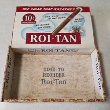 Vintage El Roi - Tan Mild Cigars Box The Cigar That Breathes picture