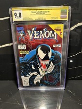 Venom Lethal Protector 1 CGC 9.8 Signed & Sketch By Mark Bagley & Sam De La Rosa picture