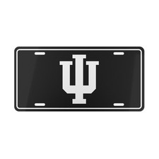 Indiana Hoosiers Vanity License Plate – NCAA College Car Tag (Black Background) picture