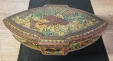 Rare Antique HUNTLEY & PALMERS Litho Sheet Cookie Box Boar Hunting 1898 picture